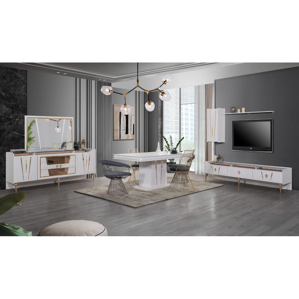 LORA DINING ROOM SET -  Koltukevim Inegol Online Furniture Store