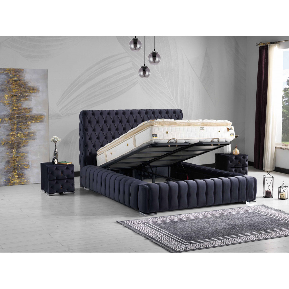 LORENZO BOX SPRİNG AND HEADBOARD SET(160x200) -  Koltukevim Inegol Online Furniture Store