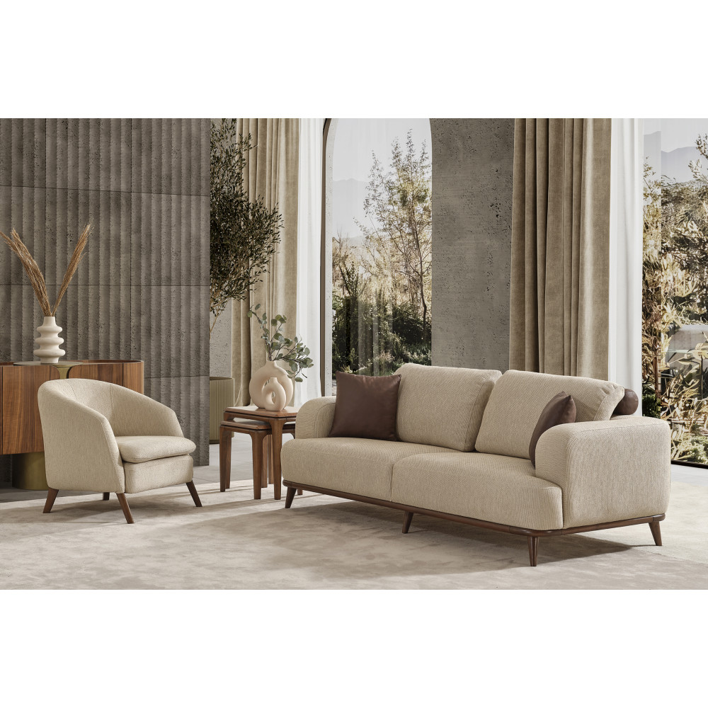 GABON ÜÇLÜ KOLTUK -  Koltukevim İnegöl Online Mobilya Mağazası