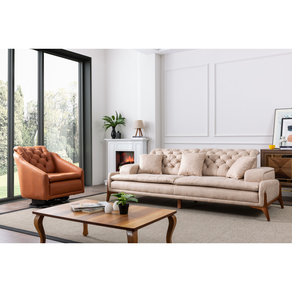 PALE THREE SEATER SOFA -  Koltukevim Inegol Online Furniture Store