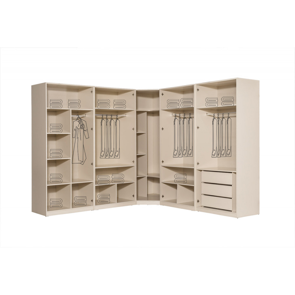 MERAL GARDROP ( 6 KAPAKLI ) -  Koltukevim İnegöl Online Mobilya Mağazası