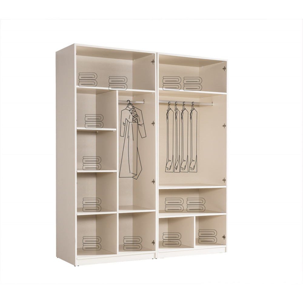 MERAL GARDROP ( 6 KAPAKLI ) -  Koltukevim İnegöl Online Mobilya Mağazası