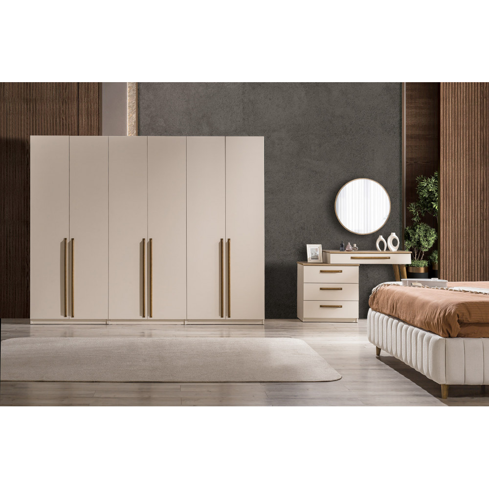 MERAL GARDROP ( 6 KAPAKLI ) -  Koltukevim İnegöl Online Mobilya Mağazası