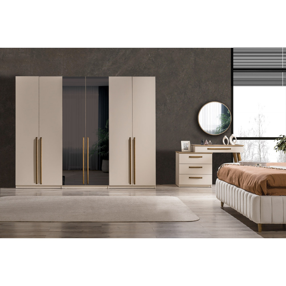 MERAL GARDROP ( 6 KAPAKLI ) -  Koltukevim İnegöl Online Mobilya Mağazası