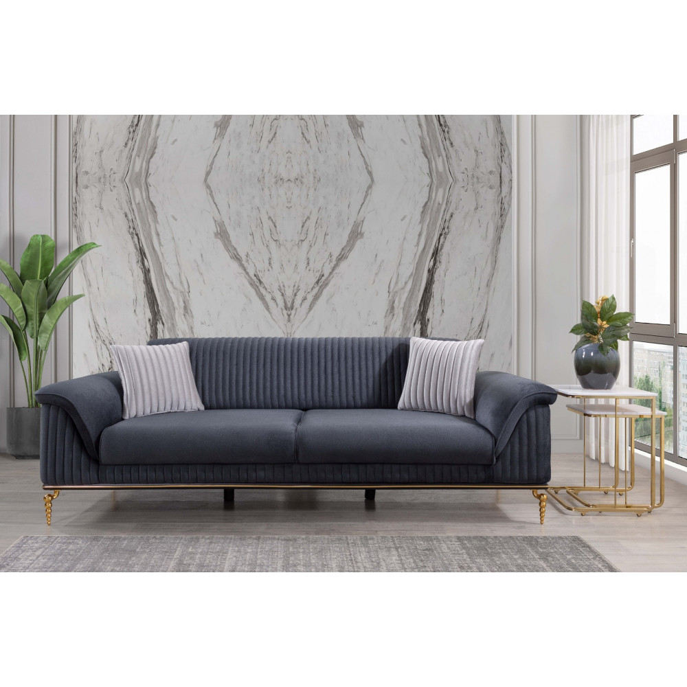 KRİSTAL ÜÇLÜ KOLTUK -  Koltukevim İnegöl Online Mobilya Mağazası