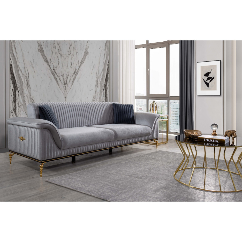 KRİSTAL ÜÇLÜ KOLTUK -  Koltukevim İnegöl Online Mobilya Mağazası